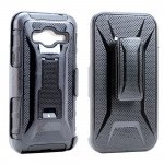 Wholesale Samsung Galaxy J7 Armor Holster Combo Belt Clip Case (Black)